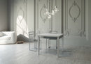 Tavolo Allungabile 90x90-180x78-80 cm Impero Librox Bianco Frassino