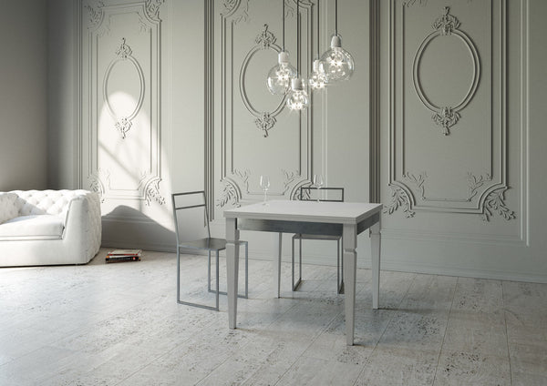 Tavolo Allungabile 90x90-180x78-80 cm Impero Librox Bianco Frassino online