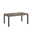 Tavolo Allungabile 120/380x90 cm Everyday Premium Tortora Gambe Antracite      