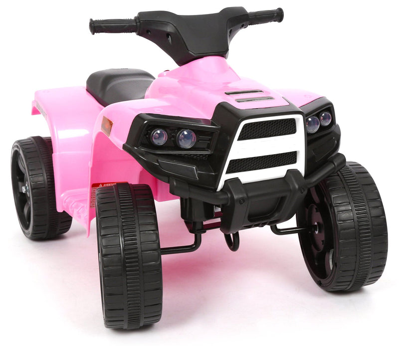Mini Quad Elettrico per Bambini 6V Nero e Rosa
