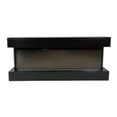 Camino Elettrico da Parete o Incasso Alaro Plus 127x18x52 cm Effetto Fiamma Telecomando in MDF Nero