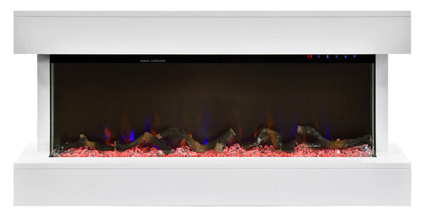 Elektrischer Bodenkamin Flammeneffekt 1500 W Paige White prezzo