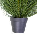 Albero di Natale Artificiale cm Ø48xh90 con 19 rami con vaso grivola verde