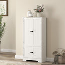 Credenza Cucina 58,2x30x123 cm con 2 Armadietti in MDF Bianco  