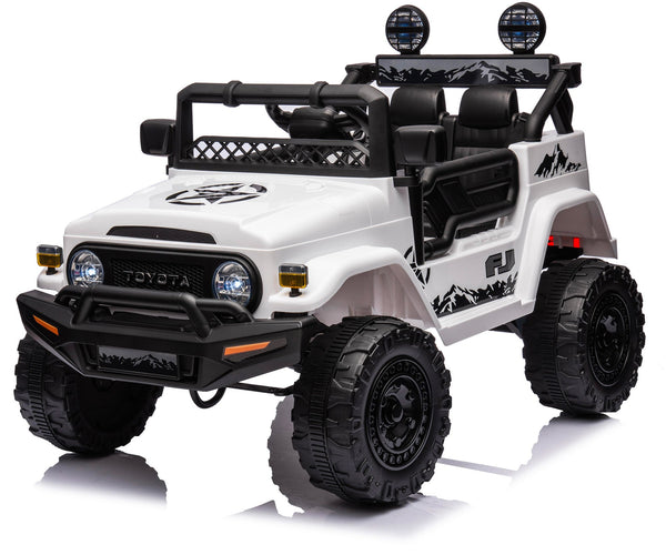 Macchina Elettrica per Bambini 12V Toyota Cruiser Bianca acquista