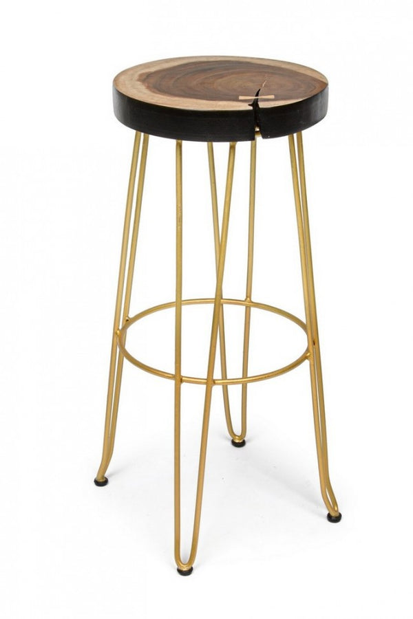 Rakel Gold Barhocker aus Holz acquista