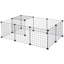 Box per Animali nero 106x73x36 cm 
