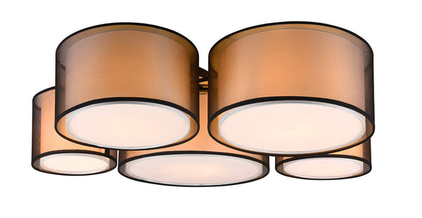 Plafoniera da Interno Attacco E27 in Metallo Nero Opaco prezzo