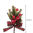 Set 24 Pick con Pigna e Melina 14 cm Rosso