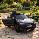 Macchina Elettrica per Bambini 12 V Audi A5L 101x55x43 cm con Telecomando Batteria al Litio e 2 Motori in PP Nero      