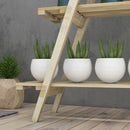 Portapiante Verticale 3 Livelli 100x36x112 cm a Doghe in Abete Color Legno      