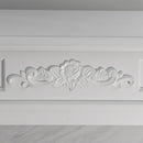 Camino a Bioetanolo da Pavimento 121x38x108 cm Truman Bianco Effetto Marmo