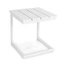 Tavolino design da Giardino Share bianco 41x41x45 cm in Alluminio Share Bianco