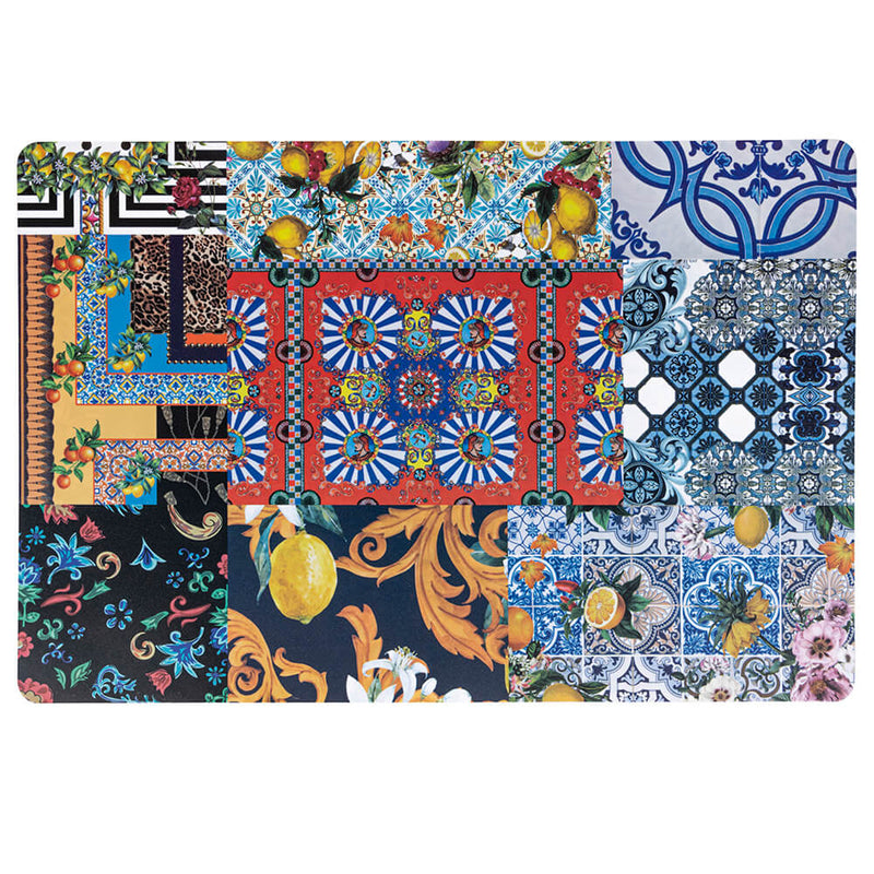 Set 6 Tovagliette Double Face 45x30x0,1 cm  in PVC VdE Tivoli 1996 Italian Beauty