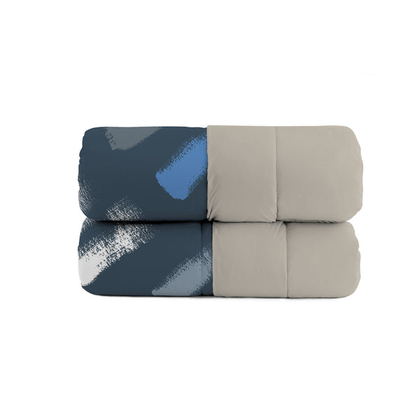 Trapunta Invernale Stampata in Microfibra 200gr Double Face Gessetti Varie Misure sconto