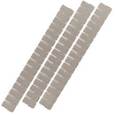 Set 3 Divisori organizer componibili per cassetti in plastica 50x435mm Beige