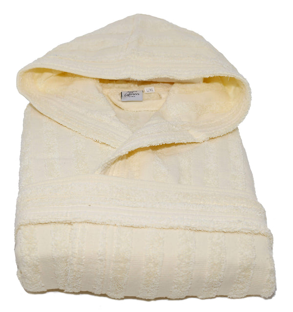 Frottee-Bademantel 100% Baumwolle Sally Lines Creme acquista