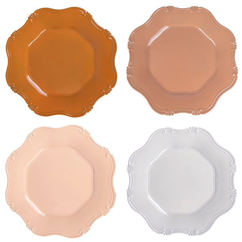 Set 4 Sottopiati Ø33 cm  in Plastica VdE Tivoli 1996 Hippy 