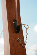 Ombrellone da Giardino Decentrato 3x3m in Legno Telo in Acrilico con Balza Danieli San Francisco Ecrù