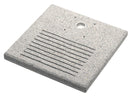 Base Quadrata 40x40x4 cm per Fontane con Ghiera Grande in Cemento Belfer 42/BSE/7 Grigio