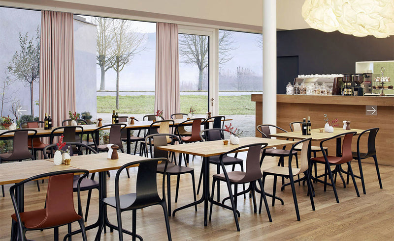 Set 4 Sedie da Giardino in Polipropilene Vandi Bianco e Nera