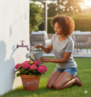 Rubinetto Colorato per Fontana da Giardino in Ottone Belfer RUB/022 Viola