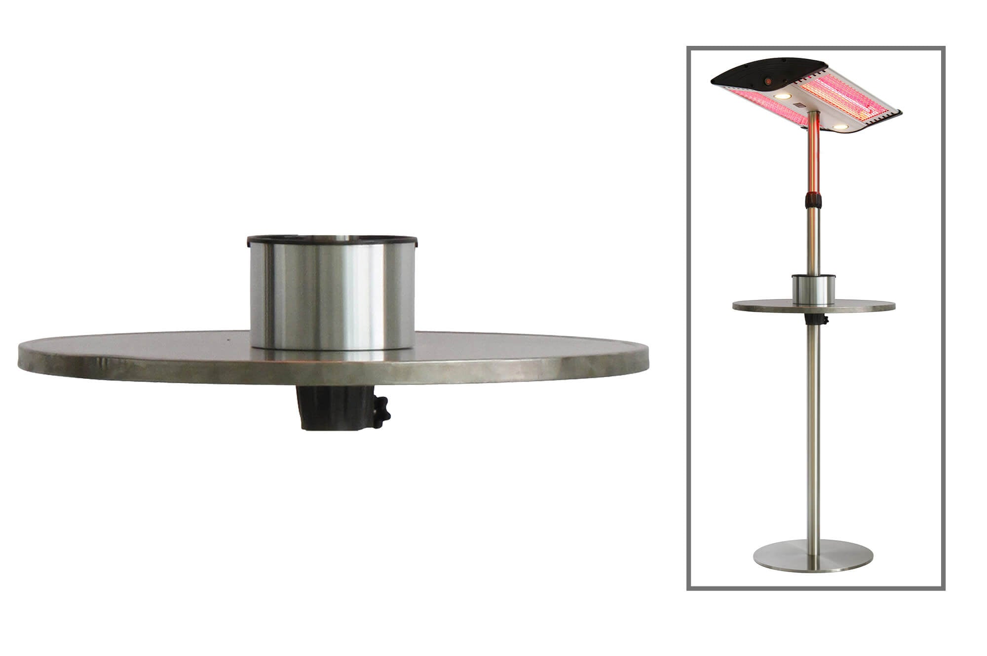 Getränkeregal mit Aschenbecher...