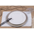 Set 6 Tovagliette Double Face 45x30x0,5 cm  in Plastica VdE Tivoli 1996 Wood Bianco