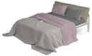 Set Lenzuola Sopra Sotto e Federe Doubleface Rosa Antico\/Fumo Varie Misure