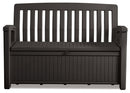 Panchina Contenitore da Giardino 132x89x61,2 cm in Resina Keter Patio Bench Antracite