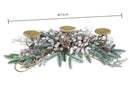 Centrotavola Natalizio 73 cm per 3 Candele Champagne