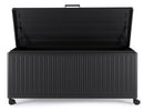 Baule Contenitore da Esterno 182x89,4x70h cm Apertura Facile e Ruote in Alluminio Ocean L Antracite 