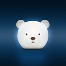 Luce Notturna per Bambini Bor L'Orso Luce Multicolore e Timer con USB Bianco      