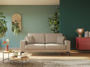 Divano 2 Posti 146x95x91 cm in Tessuto Nero