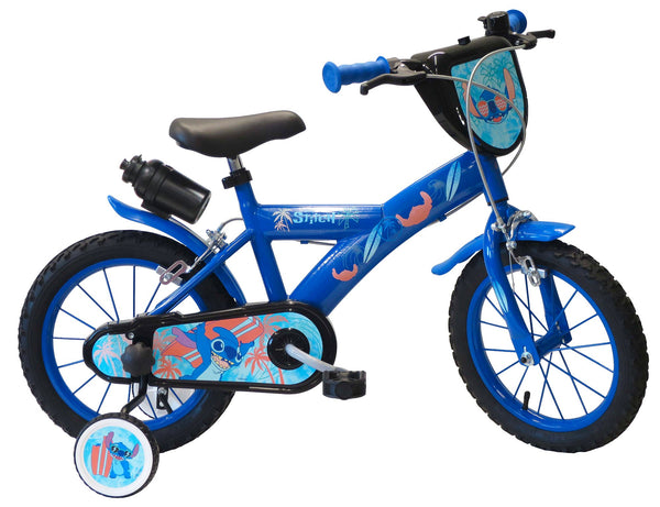 acquista Bicicletta per Bambino 14” 2 Freni con Licenza Disney Stitch Blu