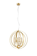 Lampadario da Interno  E14 in Metallo Ottone Lucido