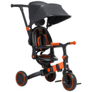 Passeggino Triciclo 3 in 1 con Sedile Girevole 360° Rosso