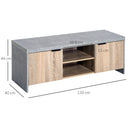 Mobile TV Moderno 120x40x44 cm in Truciolare Grigio