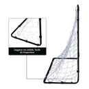 Porta da Calcio Portatile con Rete 183x61x122 cm  Nera