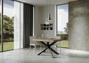 Tavolo Allungabile 140-400x90x77 cm Volantis Premium Noce Telaio Antracite 
