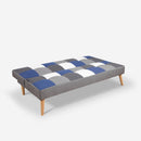 Divano Letto Clic Clac 80x176x92 cm in Tessuto Patchwork Patchwork 1