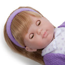 Bambola Bebè con Vestitino a Fiori Viola 36cm JC Toys