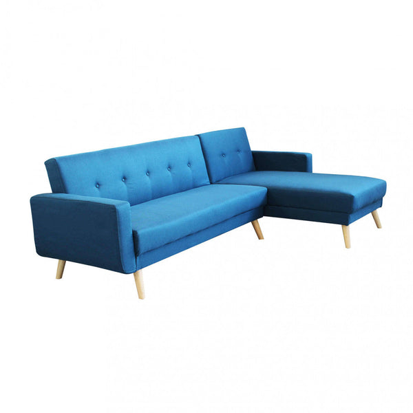 Arthur Schlafsofa 176 x 84 x 84 cm in blauem Melange-Stoff acquista