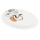 Piatto da Portata 38x27 cm  in Ceramica VdE Tivoli 1996 Face to grey 