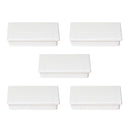 Passacavi da Tavolo Plasquare 1 Imballo 5 Pezzo Plastica Bianca Tecnoplastica Emuca