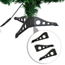 Albero di Natale Artificiale 90 cm 90 Rami in PVC e Fibra Ottica Verde 