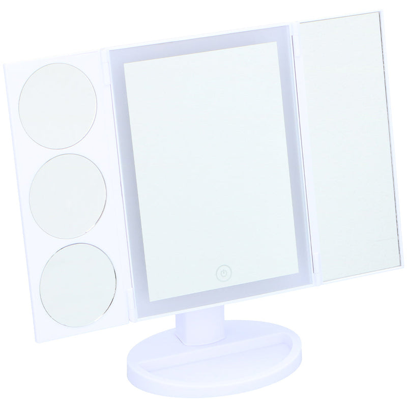 Specchio Cosmetico per Trucco Specchietto Makeup con 36 Luci Led Richiudibile Grundig