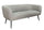 Divano 3 Posti 175x70x68h cm Avril Grigio Bouclè
