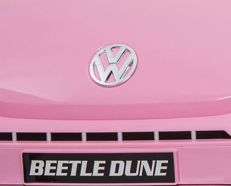 Macchina Elettrica per Bambini 12V con Licenza Volkswagen Maggiolino Rosa