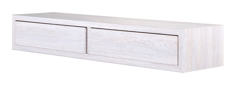 Mensola da Parete con 2 Cassetti 88,2x13,4x23,7 cm in Fibra di Legno Domino Maxi Rovere Imperiale